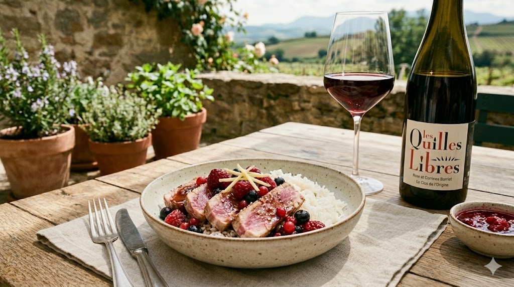 Recette de Thon à la Sauce Soja et aux Fruits Rouges